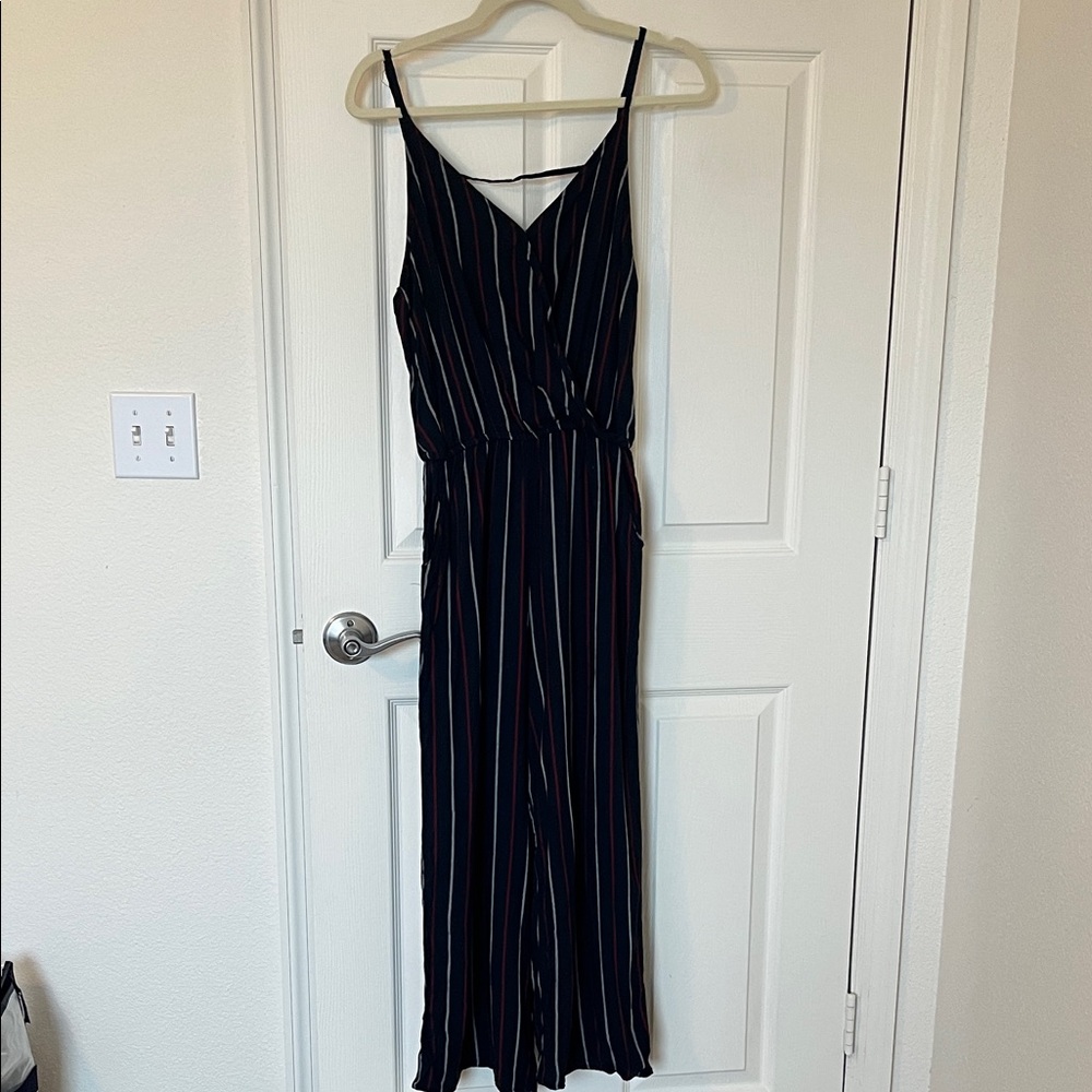 Hollister Navy Jumpsuit, Size Medium